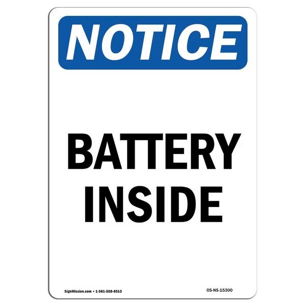 Safety Sign, OSHA Notice, 18